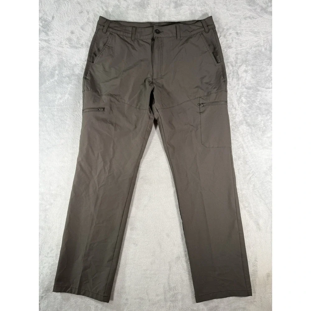 Magellan Pants Men's 38 Grey Classic Fit Moisture Wicking Fishing Outdoor